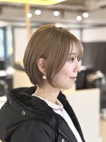 ワン バイ ジエクト(One by The Ect)&nbsp;【ハイトーンショートボブ】ヘーゼルベージュ