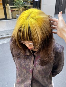 ミーム 原宿 表参道(meme) !ダブルカラーハイトーンカラーケアブリーチインナーカラー#原宿