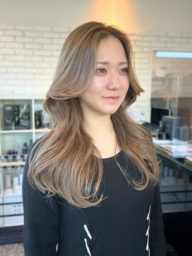 ディフィーノ 青山(DIFINO) 韓国レイヤー/ミルクティーベージュ