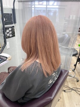 キセイ イオンモール新利府北館店(KISEI) ブリーチ×柔らかいオレンジベージュ【10代～40代】