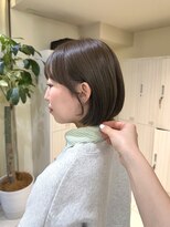 クラン 横浜(Clanc)&nbsp;オリーブベージュ×ショートボブ