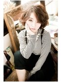 【ohana/表参道】大人可愛い☆トップからのふんわりパーマのボブ