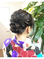 ロカット サロン(Roquat Salon)&nbsp;なみなみ浴衣アレンジ【ヘアセット　立川/立川南/八王子/浴衣】
