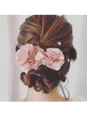 崩し編込み★ヘアセット♪