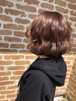 ヘアメイク リーフ 茂原店(HAIRMAKE Leaf) くせ毛風フェミニンボブ