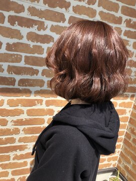 ヘアメイク リーフ 茂原店(HAIRMAKE Leaf) くせ毛風フェミニンボブ