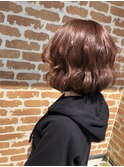 くせ毛風フェミニンボブ
