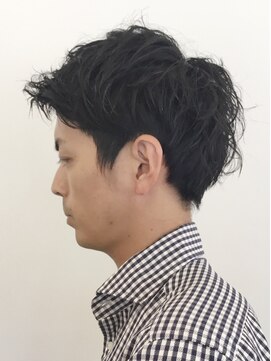 ヘアークリアー 春日部 メンズ/大人世代がトライするならお洒落アップバング/春日部