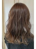 Chlom立川☆大人かわいいセミディベージュカラーTEL 0425125655