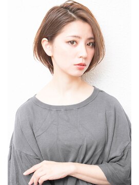 モニカ 西宮北口(Monica) 大人かわいいグレージュ小顔ナチュラルショートボブ