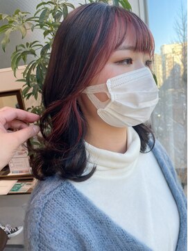 グーフィートーキョー 銀座(Goofy Tokyo) フェイスフレーミング/ピンク/前髪インナーカラー/708