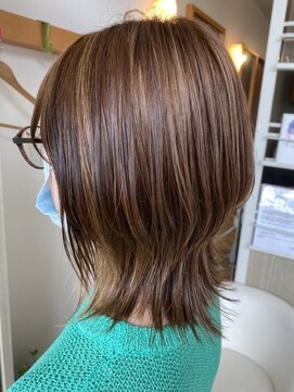 エス ハート オブ ヘアー 名東店(Heart of HAIR) 【ES 佐藤】 Summer Style #14 ウルフくびれヘア３Dハイライト