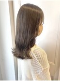 10代20代/ブリーチなしオリーブベージュ/透明感カラー