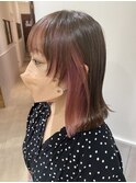 インナーカラー/ペールピンク