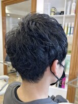 ヘッズ 本八幡店(HEADS)&nbsp;MEN'S HAIR  センターパート　ツイストスパイラル　コンマヘア