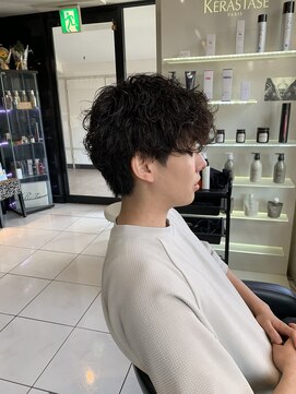 アイズ 海老名(AIZU) 波巻きパーマ　波巻きスパイラルパーマ　刈り上げないマッシュ