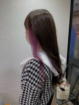 アジールヘア 所沢プロペ通り店(agir hair) イメチェン似合わせカットインナーピンクラベンダー練馬所沢入間