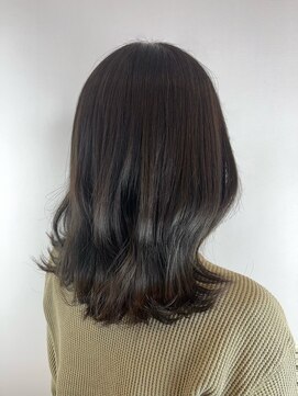 ヘアデザイン アンジェロカフェ(Hair Design Angelo cafe) シェルアイスカラー/ミディアムスタイル【20代30代40代】