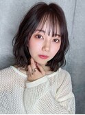 ゆるふわ大人ガーリーパーマスタイル透明感カラーシースルー
