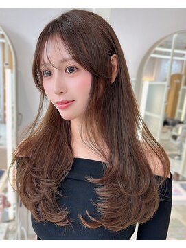 アフロートリノ(AFLOAT Leino) 大人可愛い韓国レイヤー　顔まわり前髪似合わせ小顔ヘア銀座