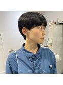 暗髪ショート