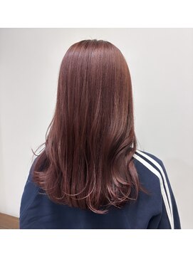 ジーニー 横浜(giinii) ブリーチ無しダブルカラーで作るピンクベージュ