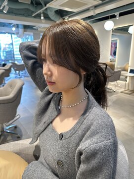 アリスバイアフロート 自由が丘(ALICe by AFLOAT) 結んでも可愛い顔まわりカット【自由が丘】