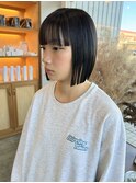 ぱつっとボブ