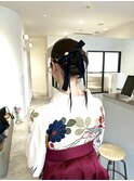 hair set .. 袴着付け