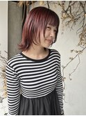 ショートボブハイライトレイヤーカットヘアセット髪質改善天文館