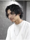 渋谷強めツイストスパイラルパーマスパイラルパーマメンズウルフ