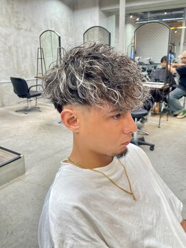 アンジェリカ 難波店(ANGELICA) Men’s ANGELICA ホワイトメッシュ王道パーマ