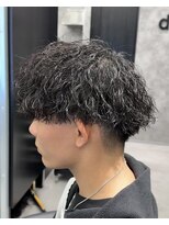 メンズ サロン ドット トウキョウ 町田店(men's salon dot. tokyo)&nbsp;刈り上げマッシュ×ツイストスパイラルパーマ