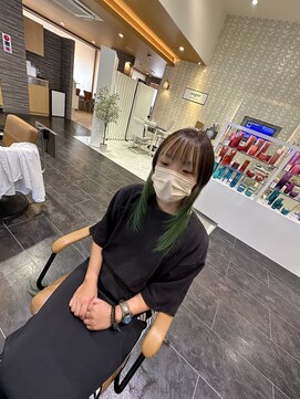 エース 間明店(A) デザインカラー×レイヤーカット