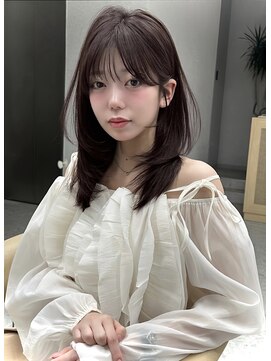 天神美容室 天神大名レイヤーカットデザインカラーハイトーンブリーチ