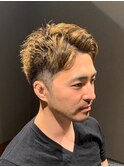 ビジネスツーブロック ベリーショート ハイライトカラー