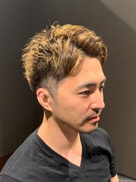 ビーダンディー(Bee dandy) ビジネスツーブロック ベリーショート ハイライトカラー