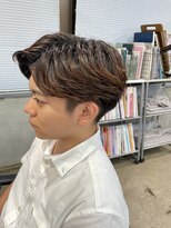 LIRA CUOREmen's/メンズ専門店/メンズ縮毛矯正/メンズパーマ フェザーパーマ風アップバング