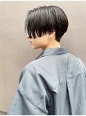 ユニセックス前下がりショート