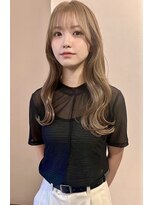 ロチカバイドールヘアー 心斎橋(Rotika by Doll hair) ワンブリーチで叶えるミルクティベージュ