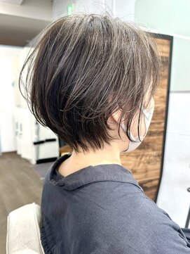ルアン 上通り(ruen) 熊本ショート/白髪ぼかしハイライト/熊本美容室/髪質改善