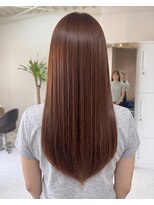 零秒女髪 千里丘店&nbsp;上品な美髪が叶う艶カラーセミロング髪質改善艶髪髪質改善カラー