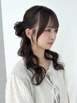 カシュカシュ 表参道(cache cache)&nbsp;くるみちゃんハーフアップヘアアレンジ