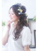 結婚式☆二次会★ナチュ可愛ダウンスタイルヘアセット