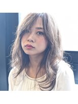 ヘアーラウンジ エゴ(Hair Lounge EGO) 似合わせとろみワンカールのデジタルパーマミディアムヘア