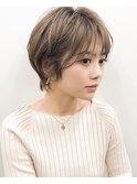 耳かけが可愛い色っぽいニュアンスショート [恵比寿駅/髪質改善]