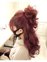 ハーフアップ