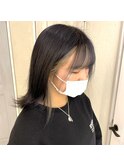 モノトーングレージュのフェイスフレーミング