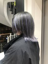 オンザ(ONTHE)&nbsp;ホワイトパープル×ダークグレー　デザインカラー