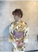 アイドルが奏でる浴衣ヘアセット